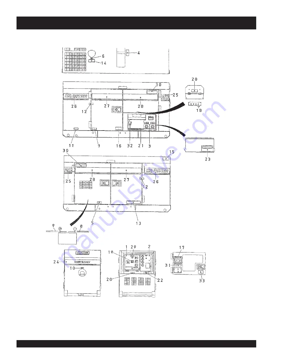 MULTIQUIP Power WHISPERWATT DCA-20SPX Operation And Parts Manual Download Page 80