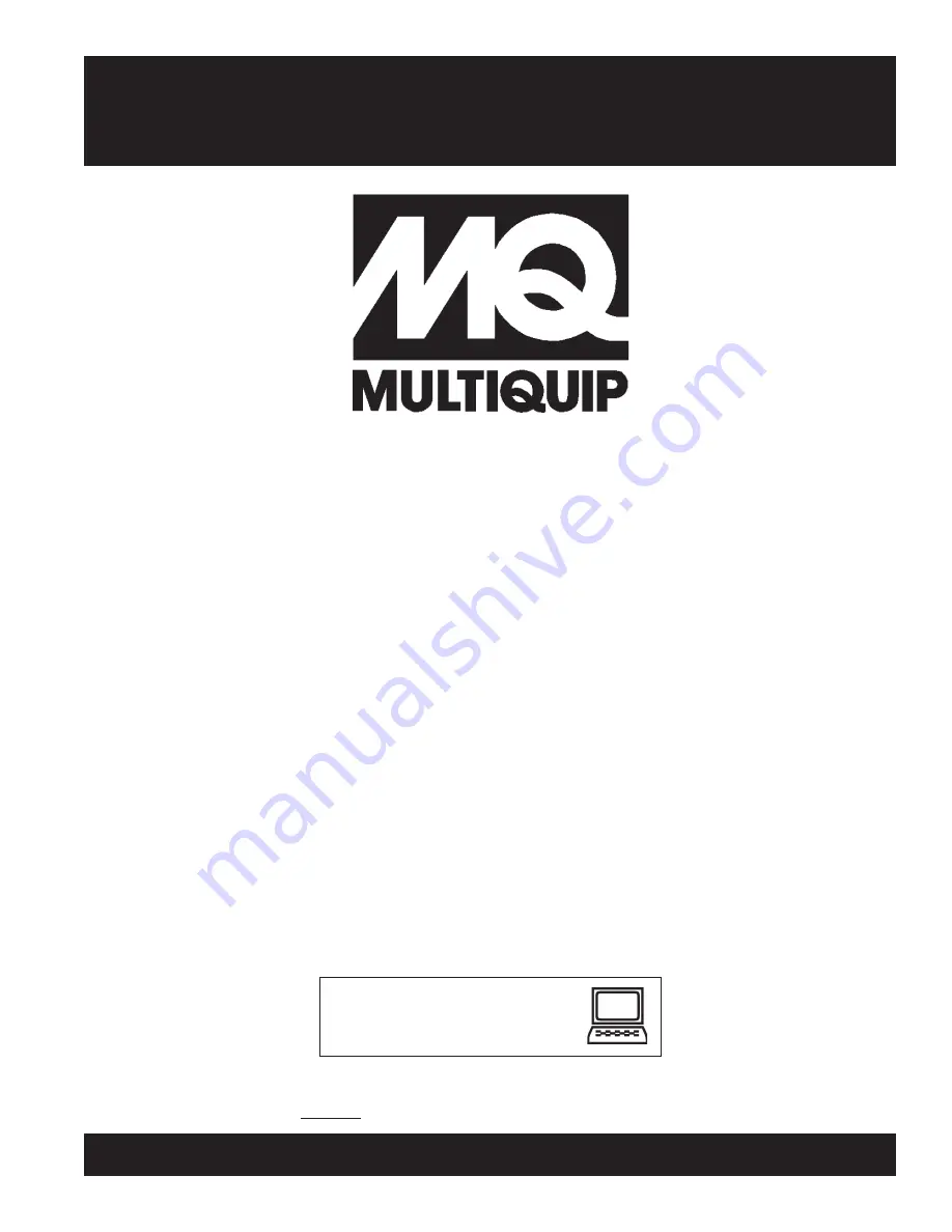 MULTIQUIP QP-204H Operation Manual Download Page 1