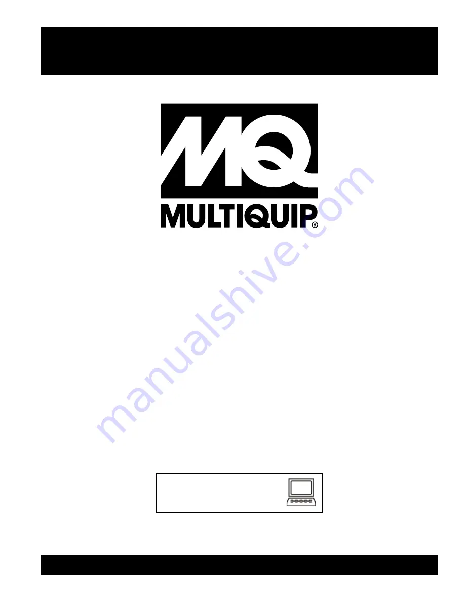 MULTIQUIP SP2S20H Operation Manual Download Page 1