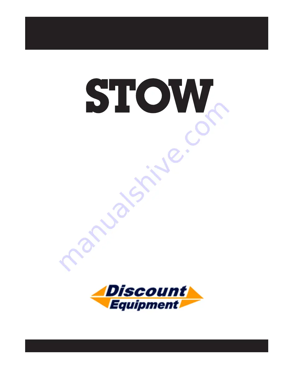 MULTIQUIP Stow MS18E Parts And Operation Manual Download Page 1