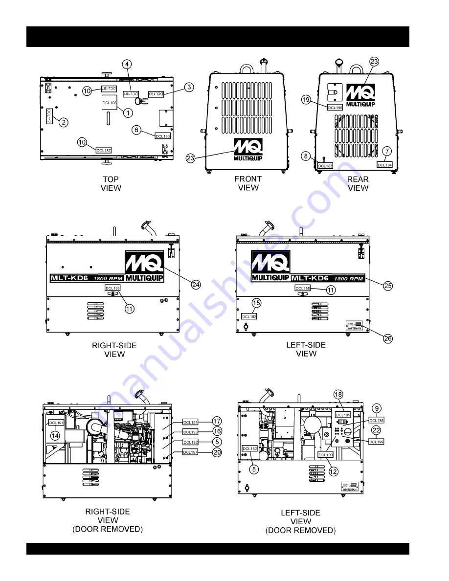 MULTIQUIP Whiteman KD1800/KD6 Скачать руководство пользователя страница 38