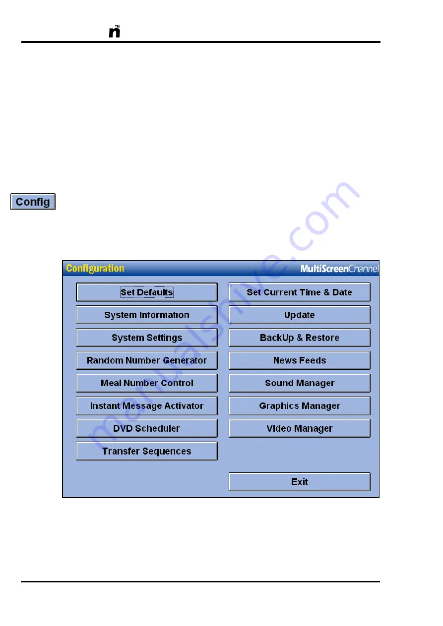 MultiScreen In House TV Communication System Operator'S Manual Download Page 104