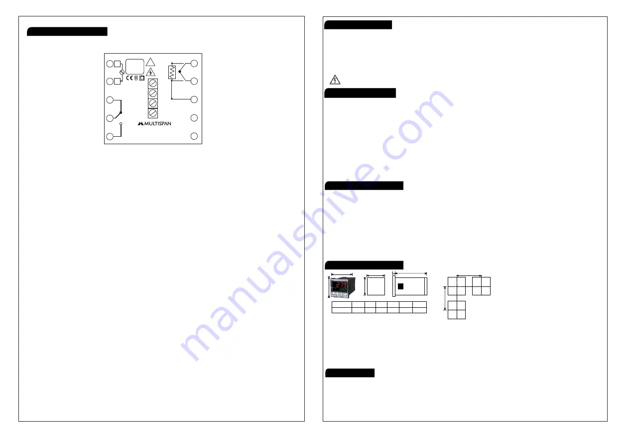 MULTISPAN PID 4201-1C Product Manual Download Page 4