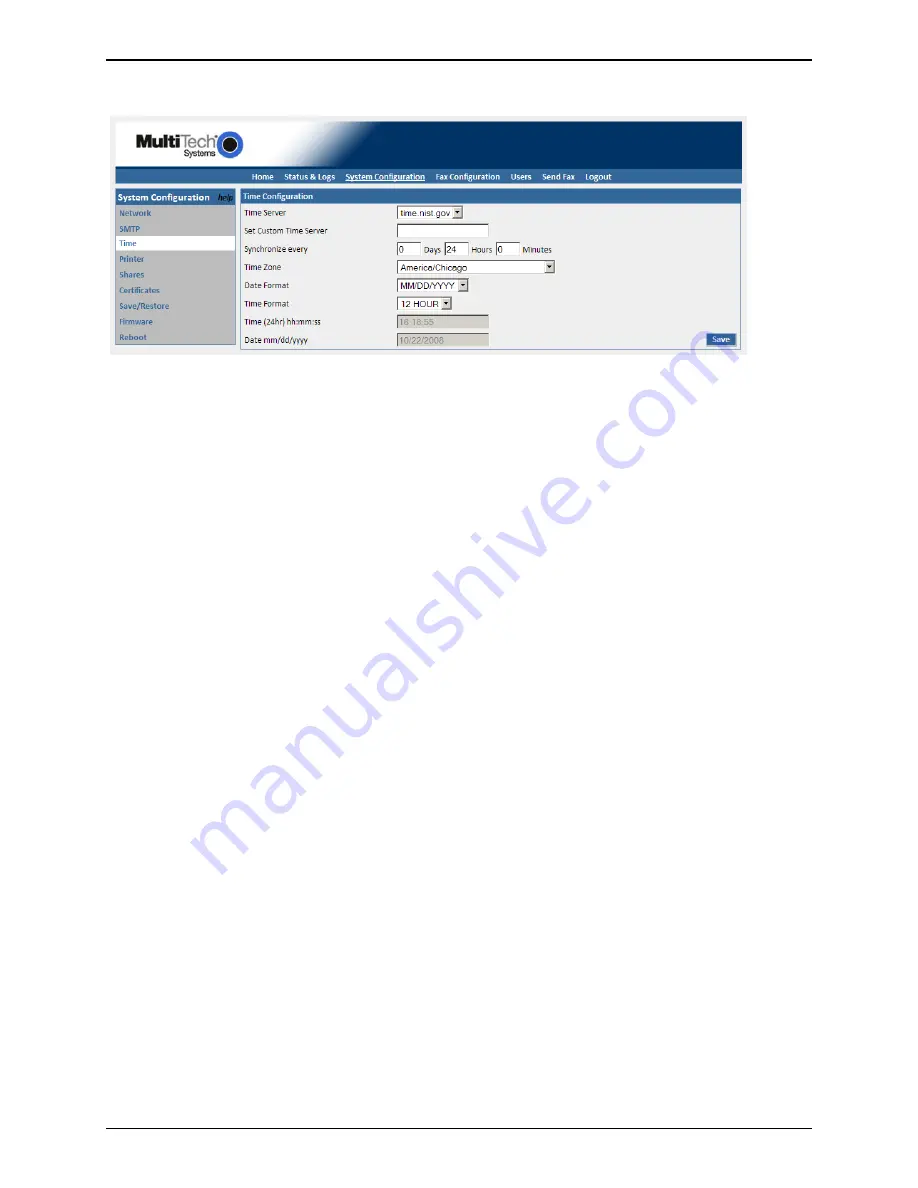 Multitech FaxFinder FF130 Administrator User Manual Download Page 31