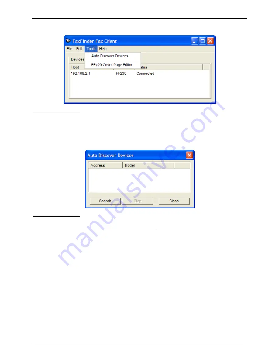 Multitech FaxFinder FF130 Administrator User Manual Download Page 83