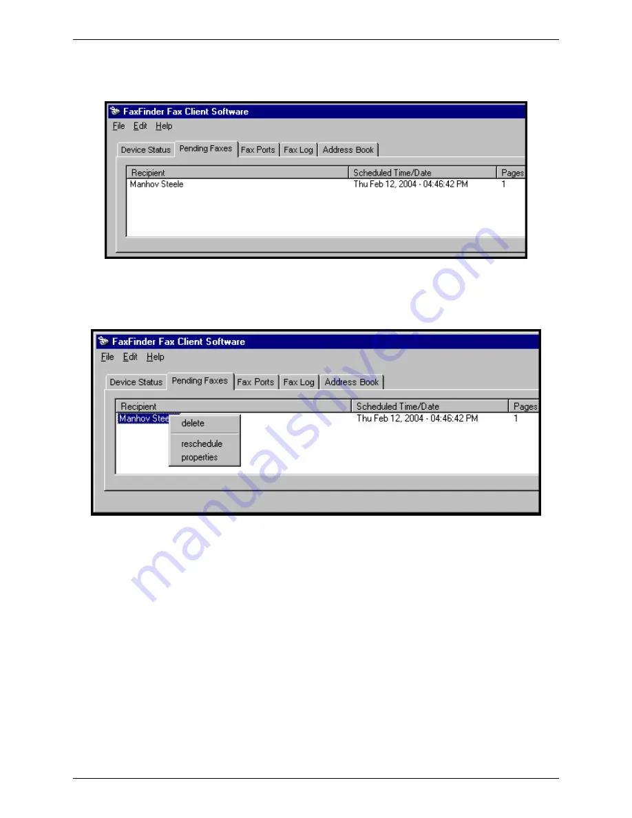 Multitech FaxFinder FF200 Administrator User Manual Download Page 83