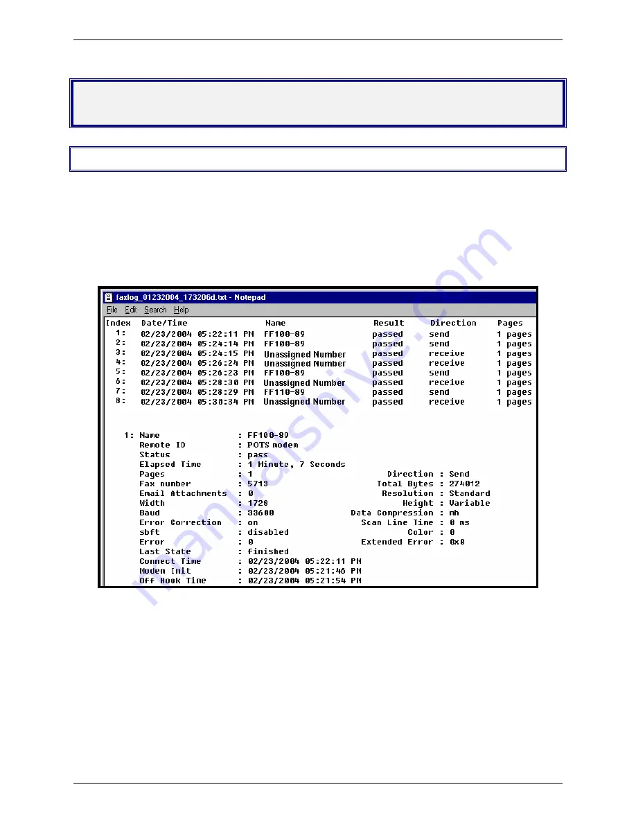 Multitech FaxFinder FF200 Administrator User Manual Download Page 132