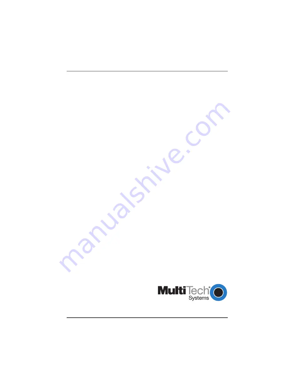 Multitech MMH900 User Manual Download Page 1