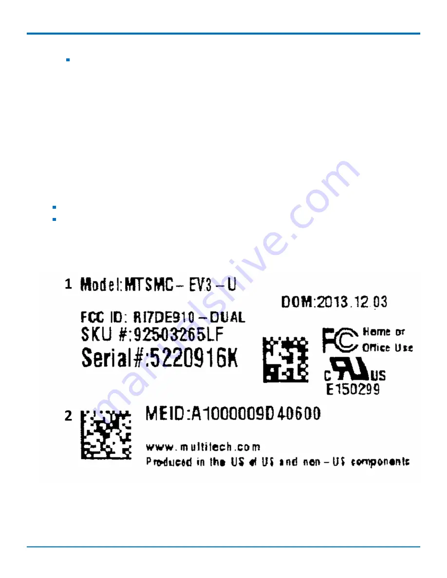 Multitech MT100UCC-EV3 Developer'S Manual Download Page 9