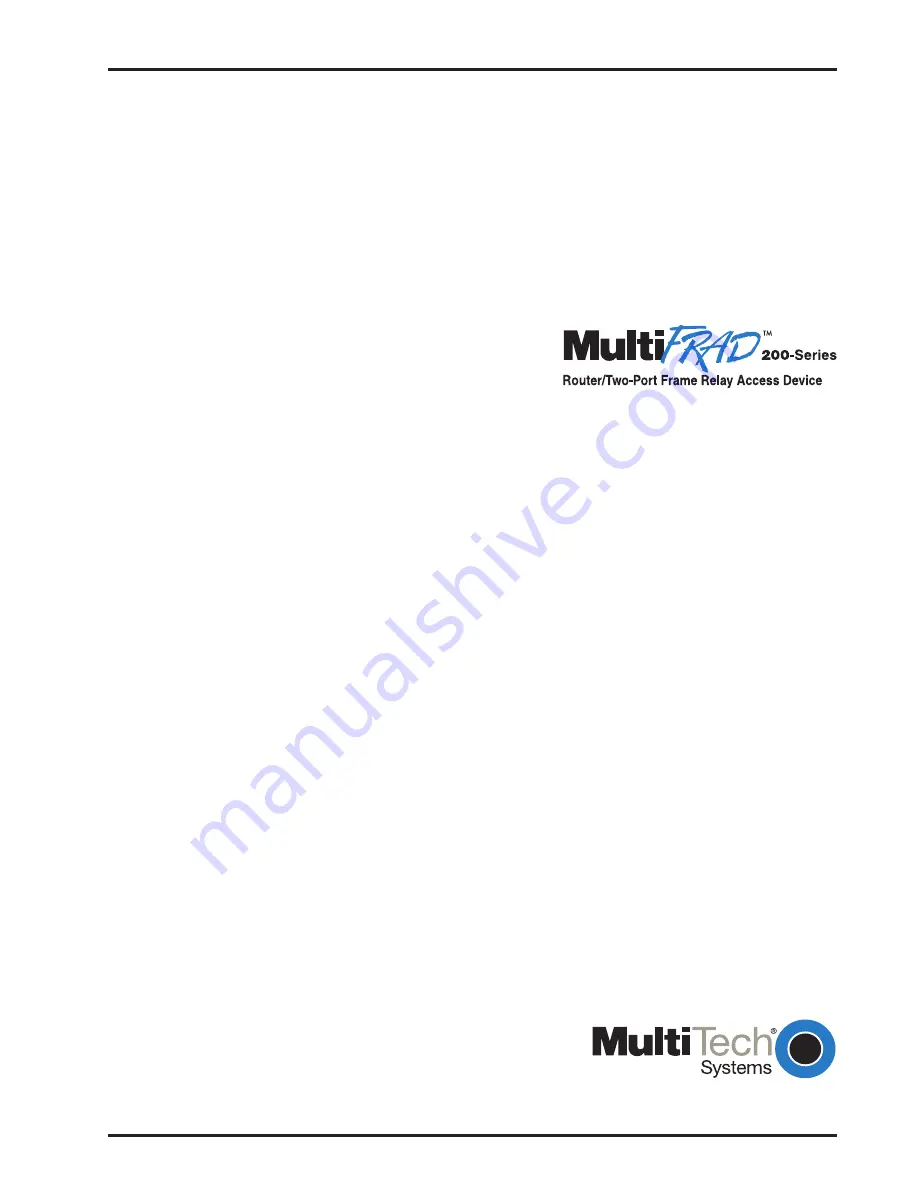 Multitech MultiFRAD FR220 User Manual Download Page 13