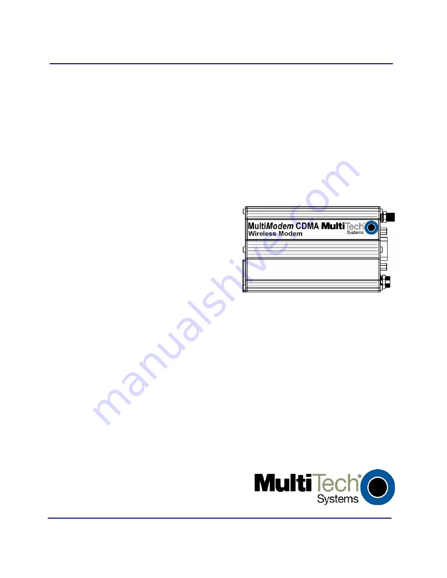Multitech MultiModem MTCBA-C Скачать руководство пользователя страница 1