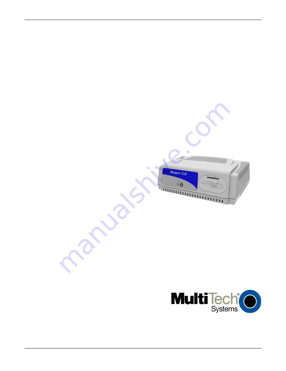 Multitech MultiModem MTCBA?H3?U1 User Manual Download Page 1