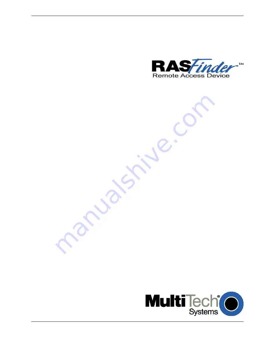 Multitech RouteFinder MTASR3 User Manual Download Page 11