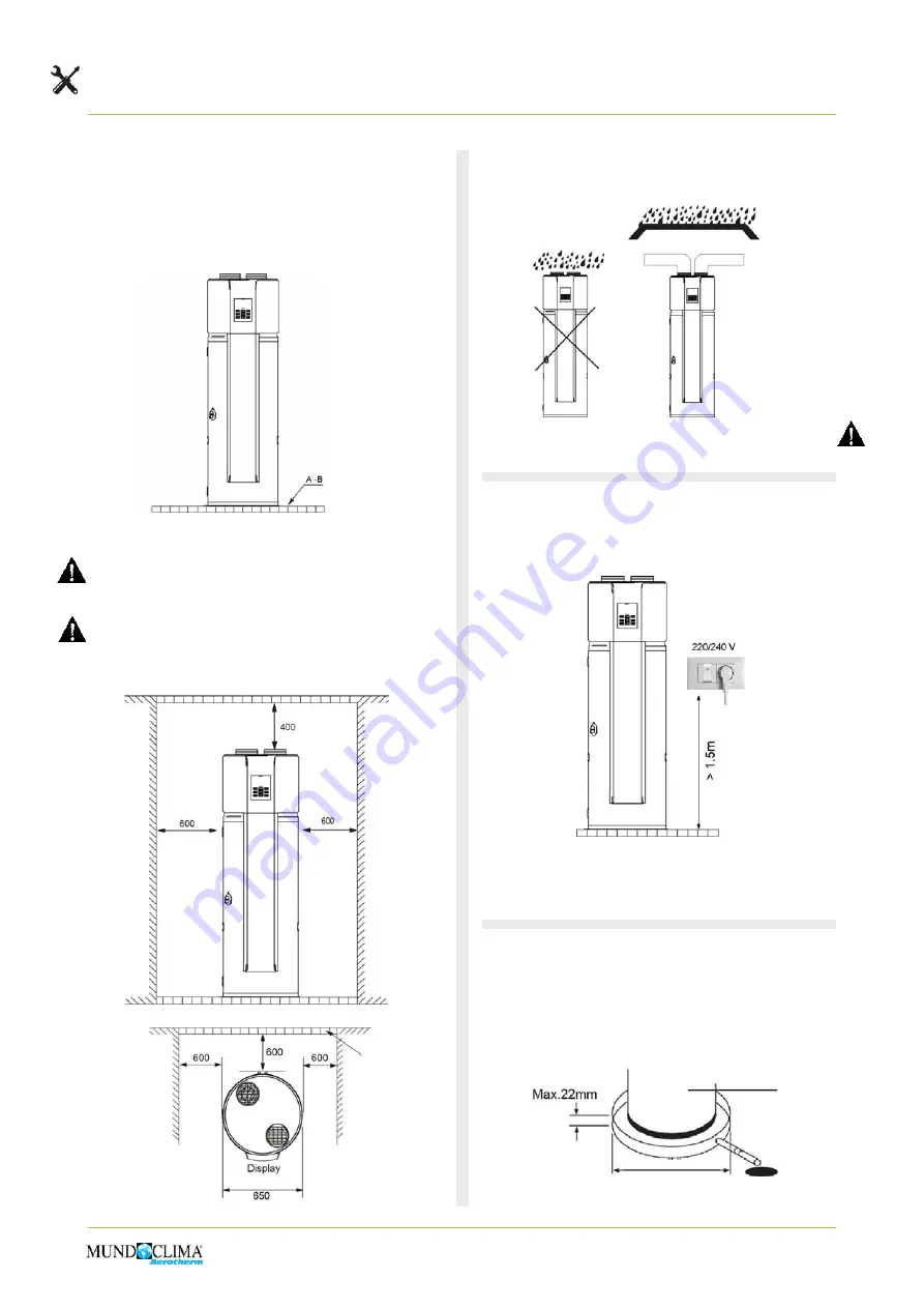 mundoclima AEROTHERM BBC 200 Installation And Operating Manual Download Page 73