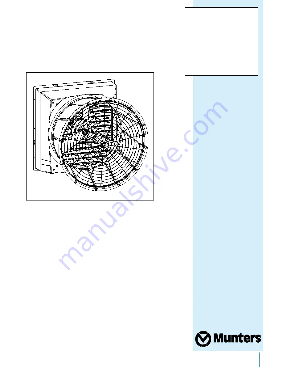 Munters Aerotech VX36 Instruction Manual Download Page 1