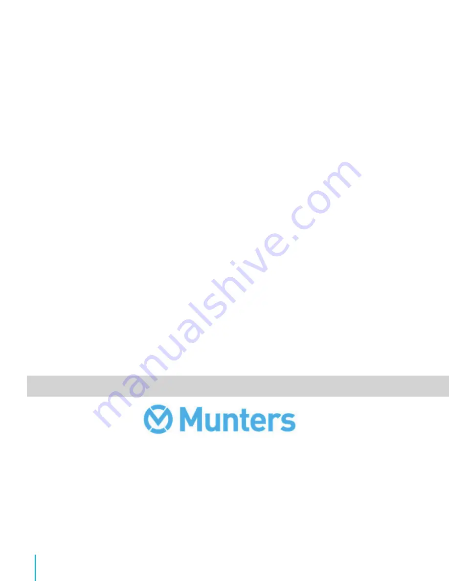 Munters CX24 Instruction Manual Download Page 14