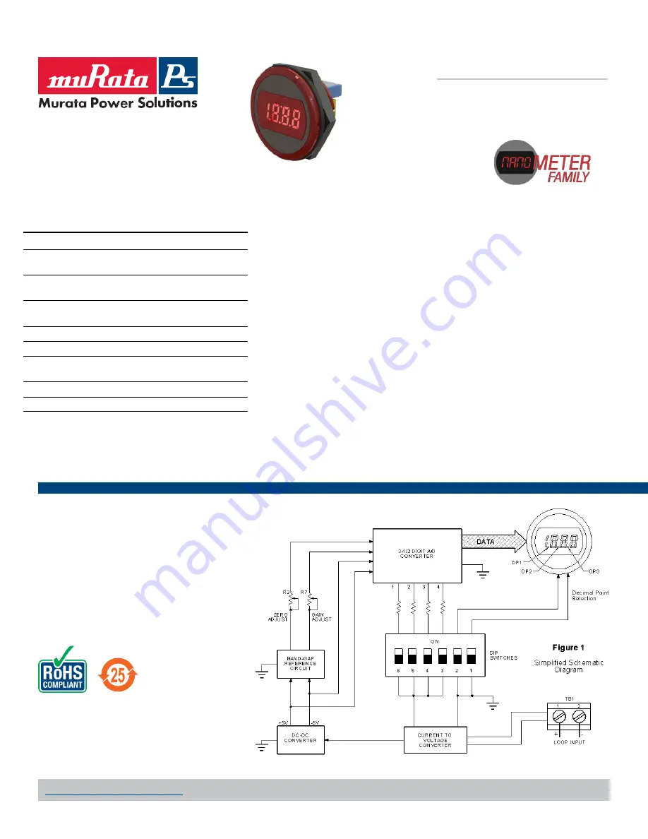 Murata DMR20-4/20 Series Manual Download Page 1