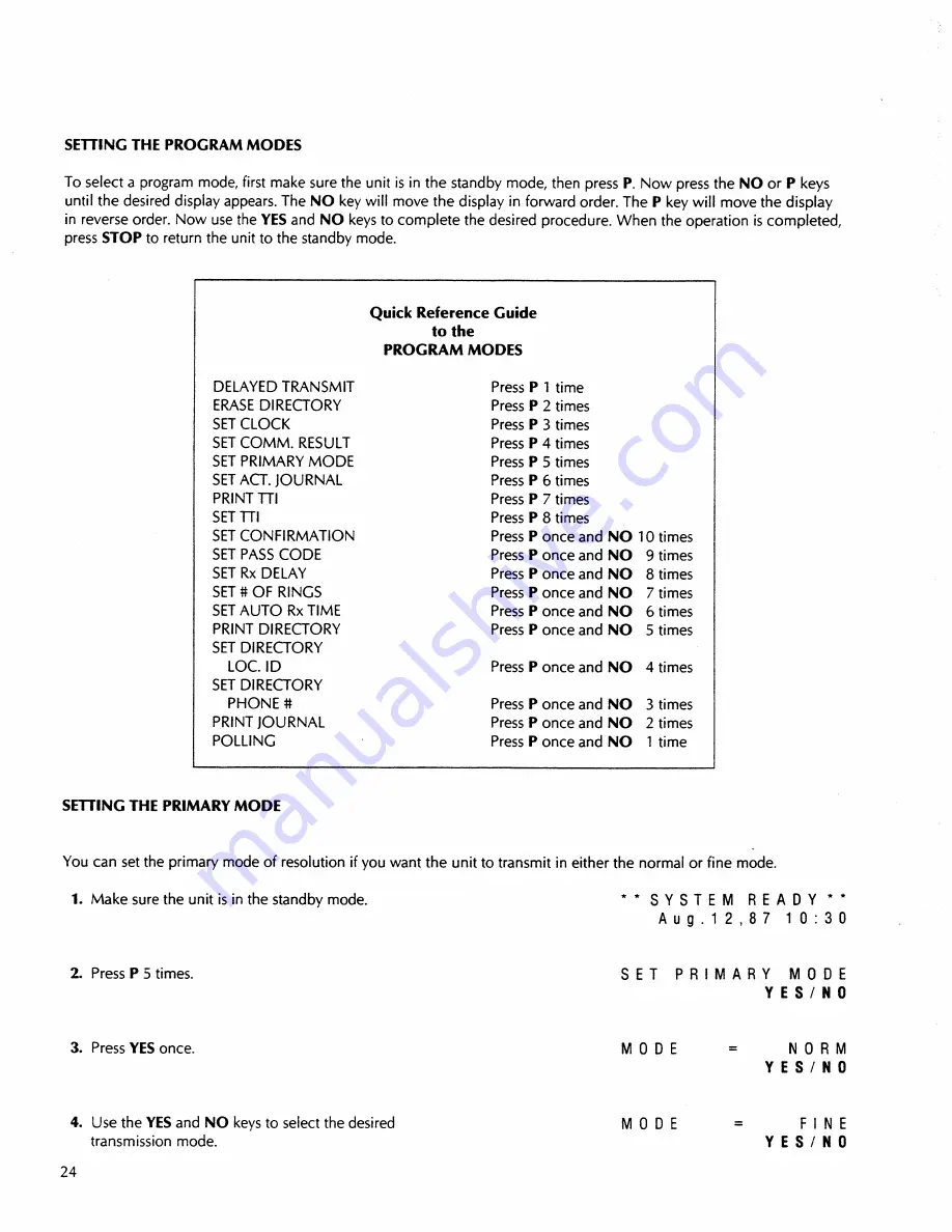 Murata F-20 Operating Instructions Manual Download Page 30