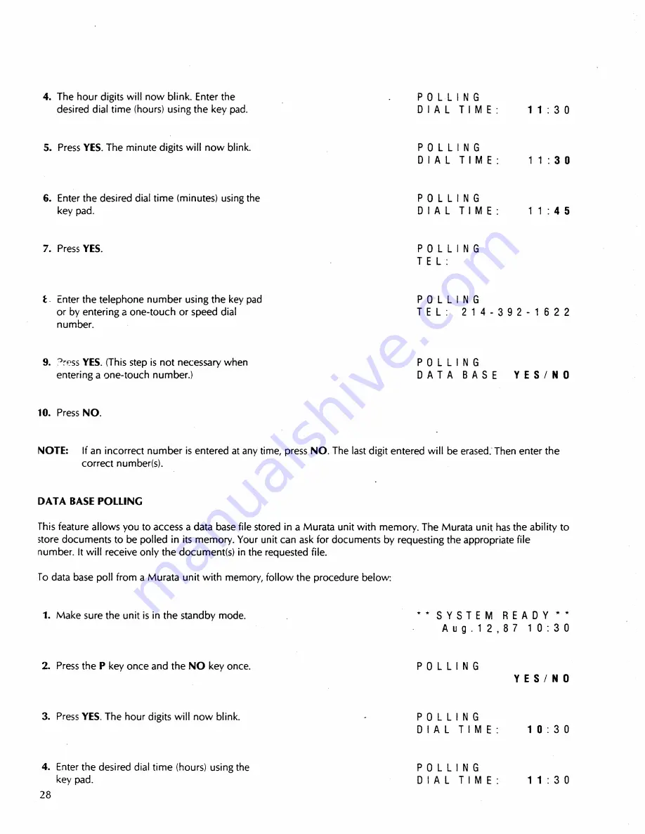 Murata F-20 Operating Instructions Manual Download Page 34