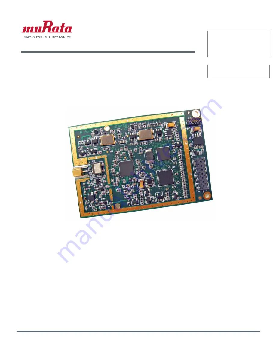 Murata WIT2450 Скачать руководство пользователя страница 1