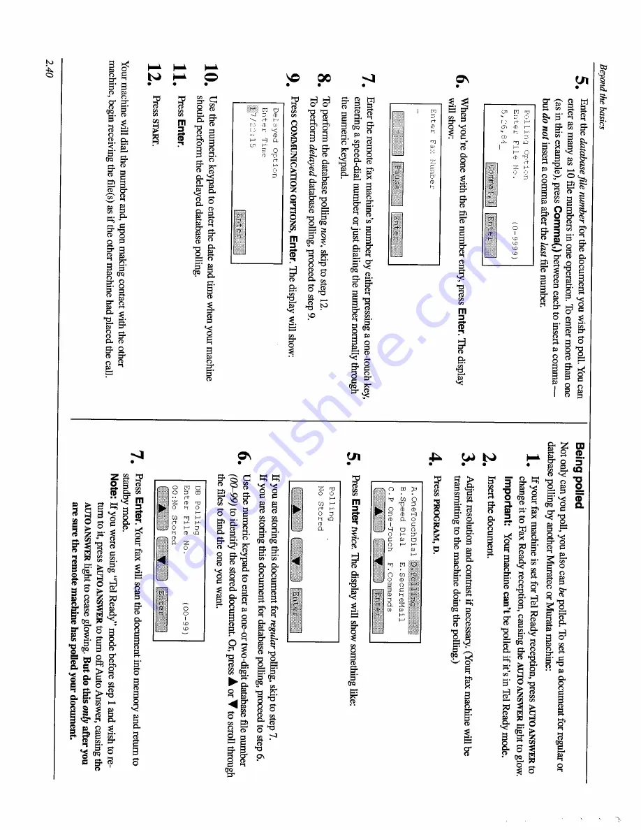 Muratec MFX-2000 Operating Instructions Manual Download Page 76