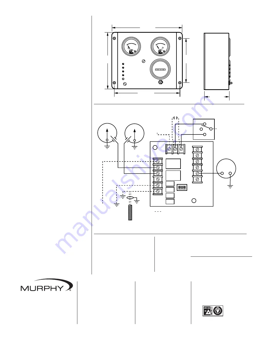 Murphy Automatic Engine Controller EA150 Скачать руководство пользователя страница 2