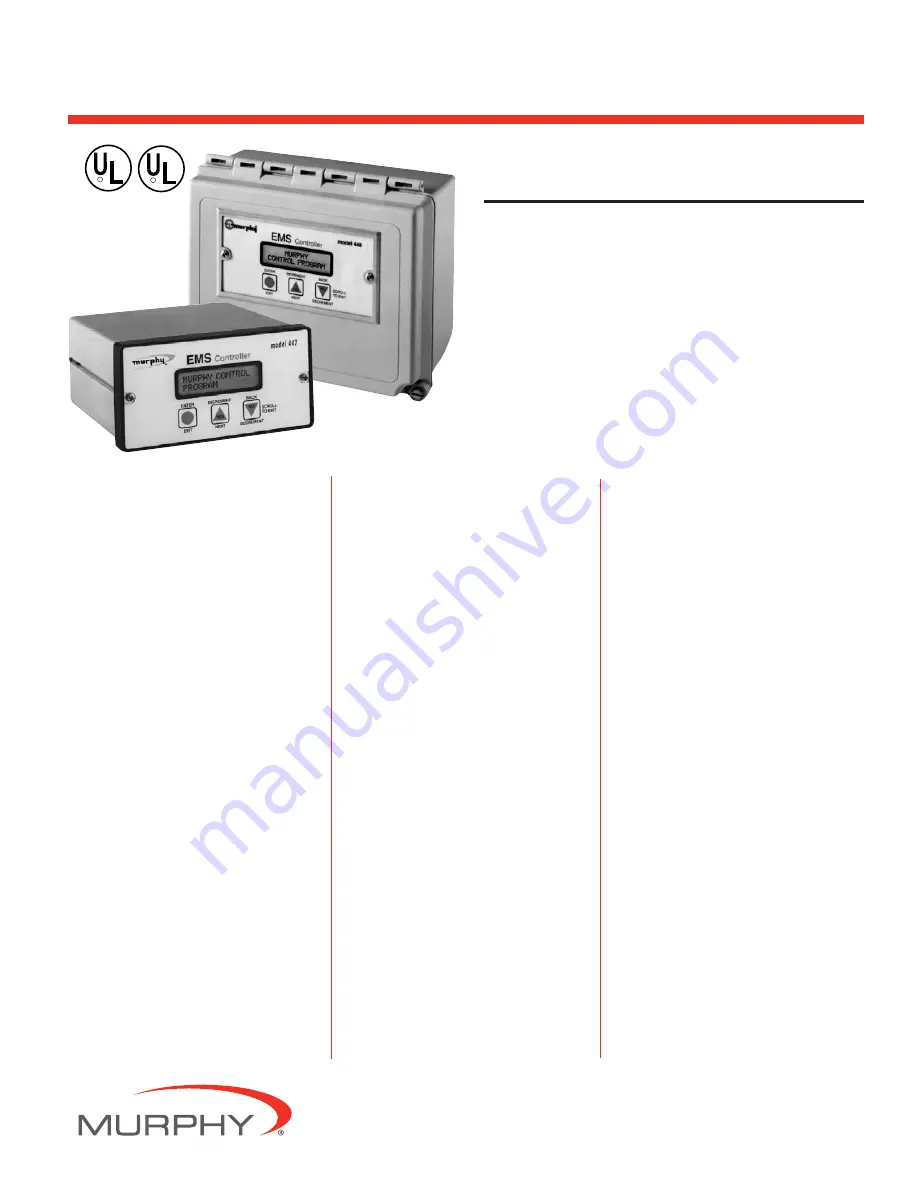 Murphy EMS447 Скачать руководство пользователя страница 1