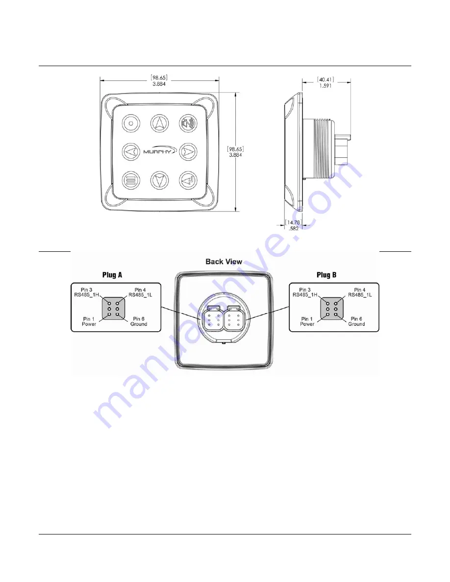 Murphy HelmView HV1000 Operation Manual Download Page 8