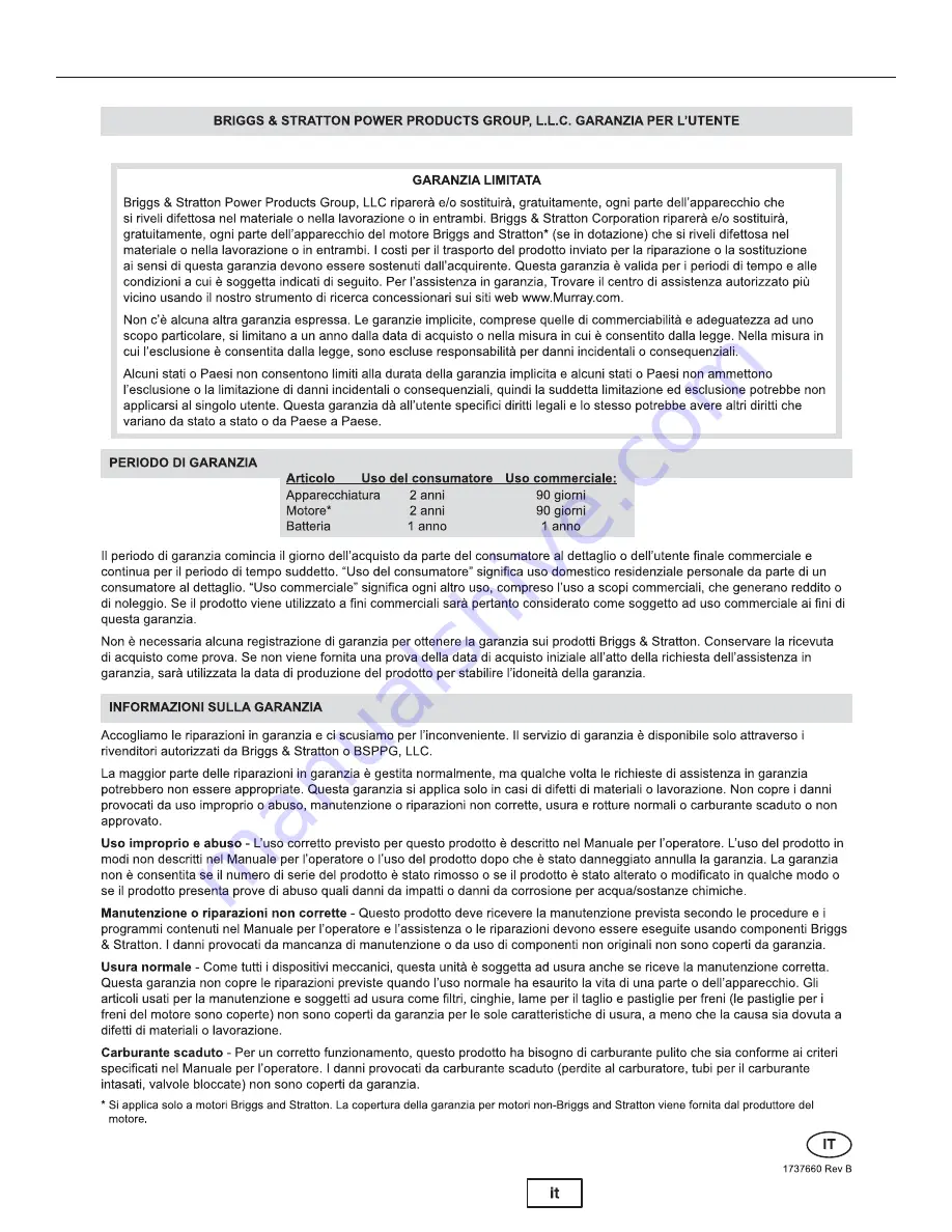 Murray 1695691 Operator'S Manual Download Page 103