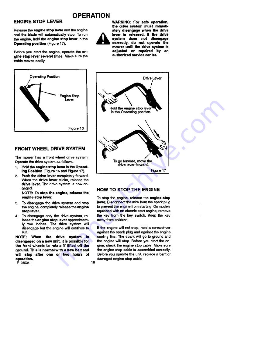 Murray 20646X9A Instruction Book Download Page 18