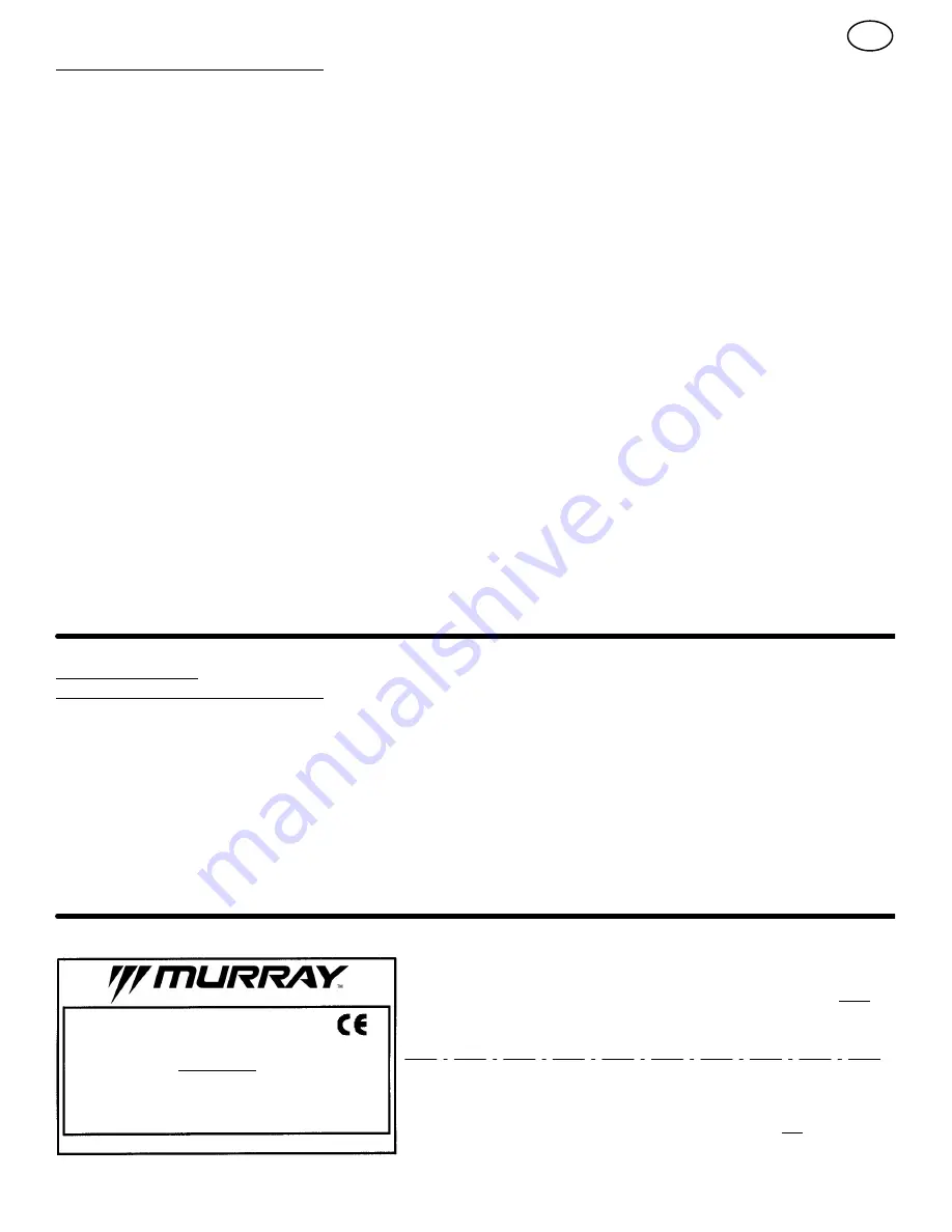 Murray 207610x52A Instruction Book Download Page 11