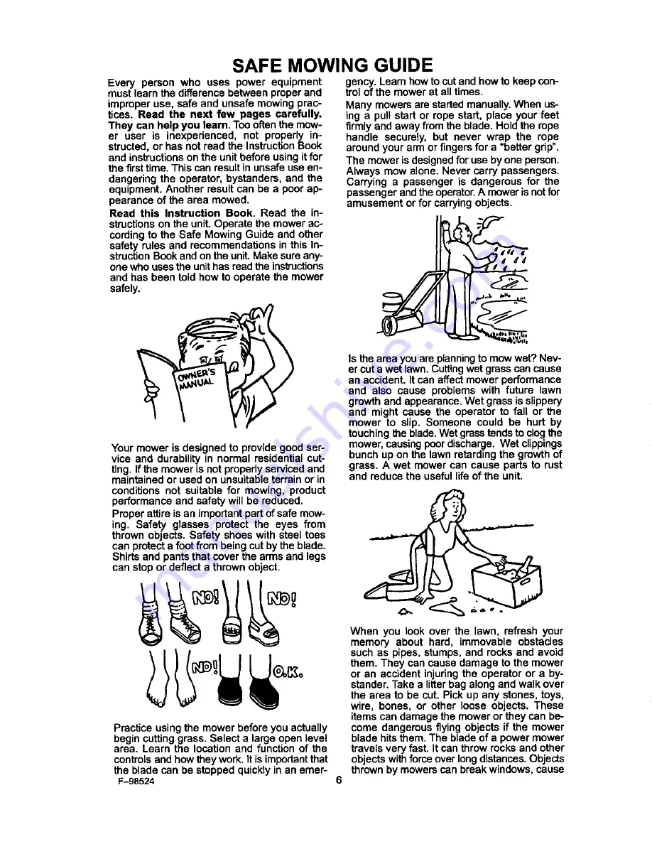 Murray 22106X9A Instruction Book Download Page 6