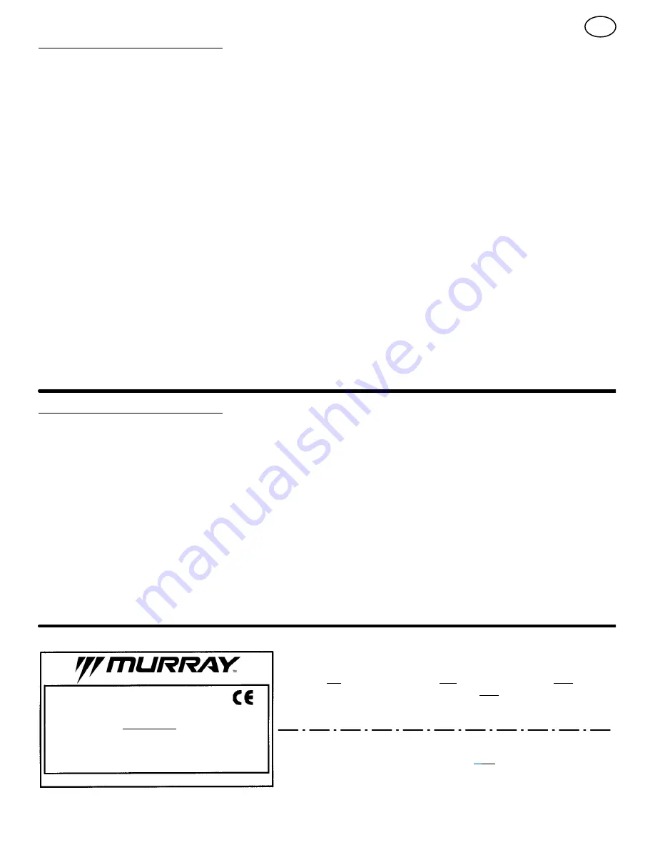 Murray 405011x52A Скачать руководство пользователя страница 40