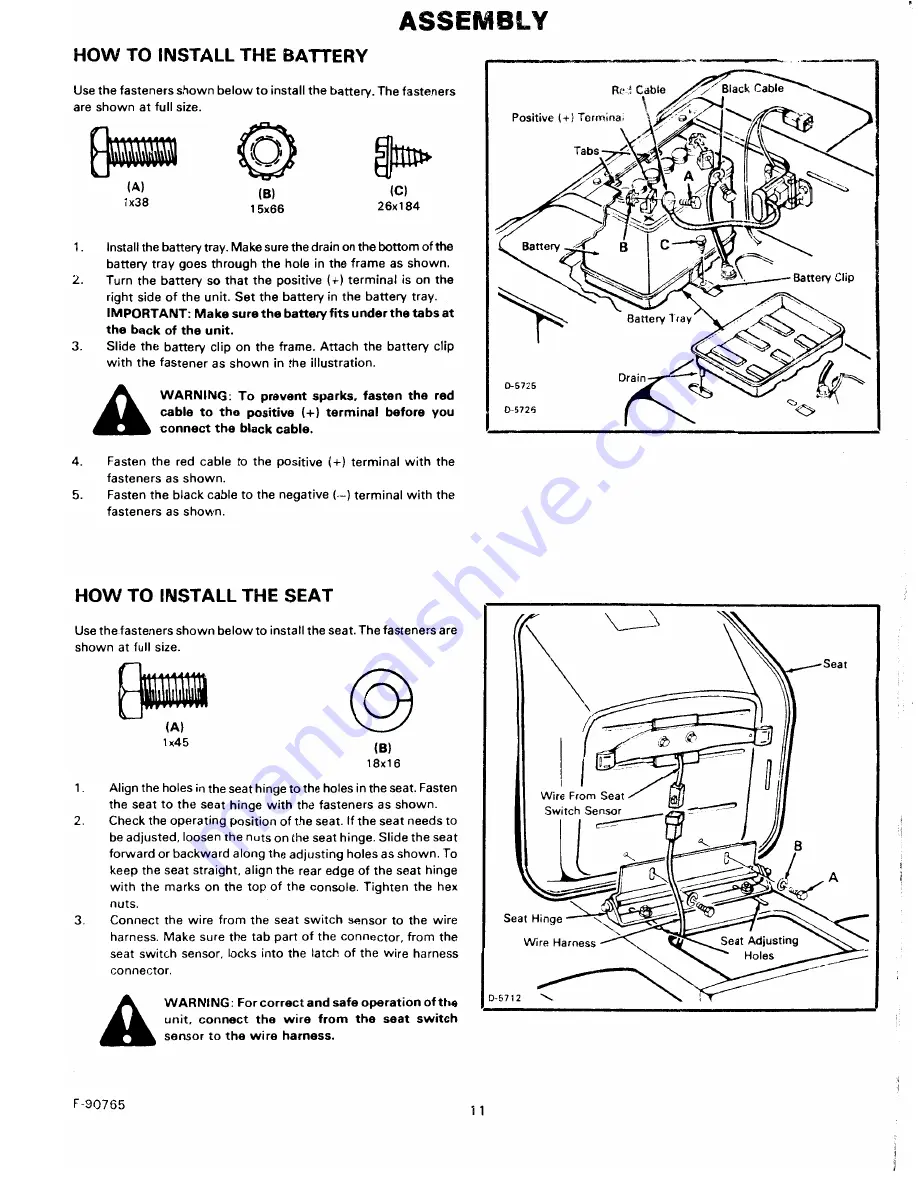 Murray 40603B Instruction Book Download Page 11