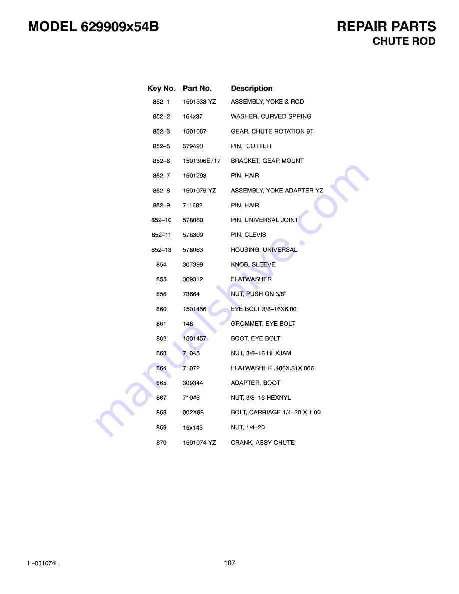 Murray 629909X54B Instruction Book Download Page 107