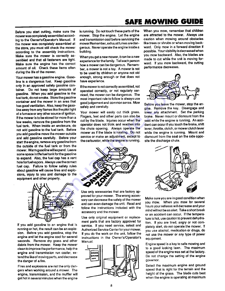 Murray G4618000 Operator'S Manual Download Page 8