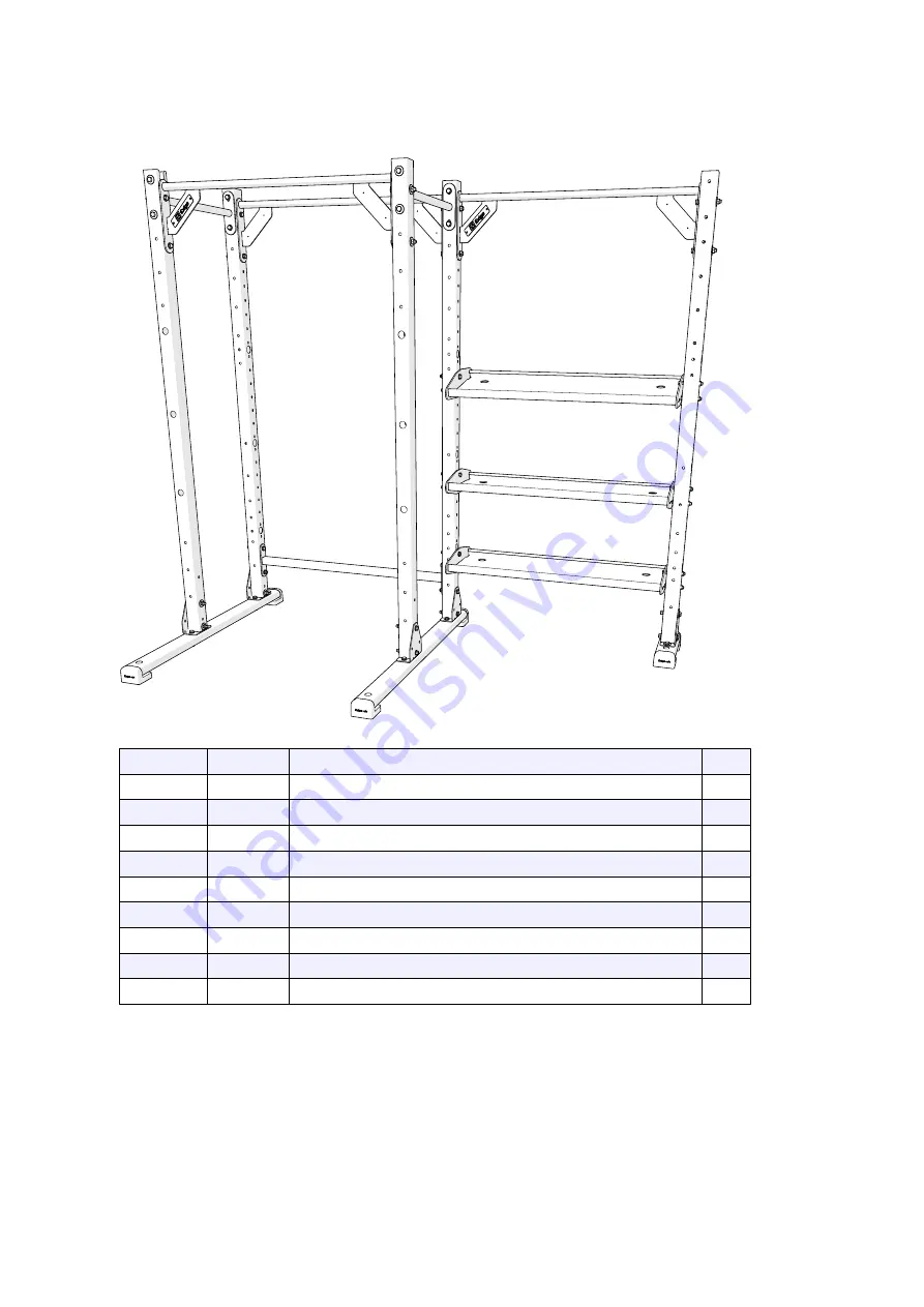 Muscle Power HALF RACK ST Скачать руководство пользователя страница 3