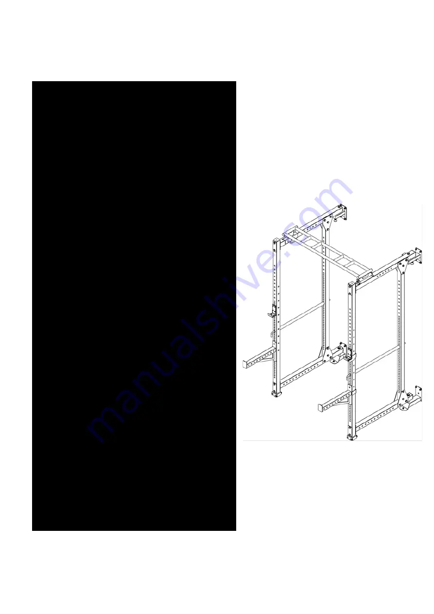 MuscleSquad Wall Mounted Folding Squat Rack Скачать руководство пользователя страница 2