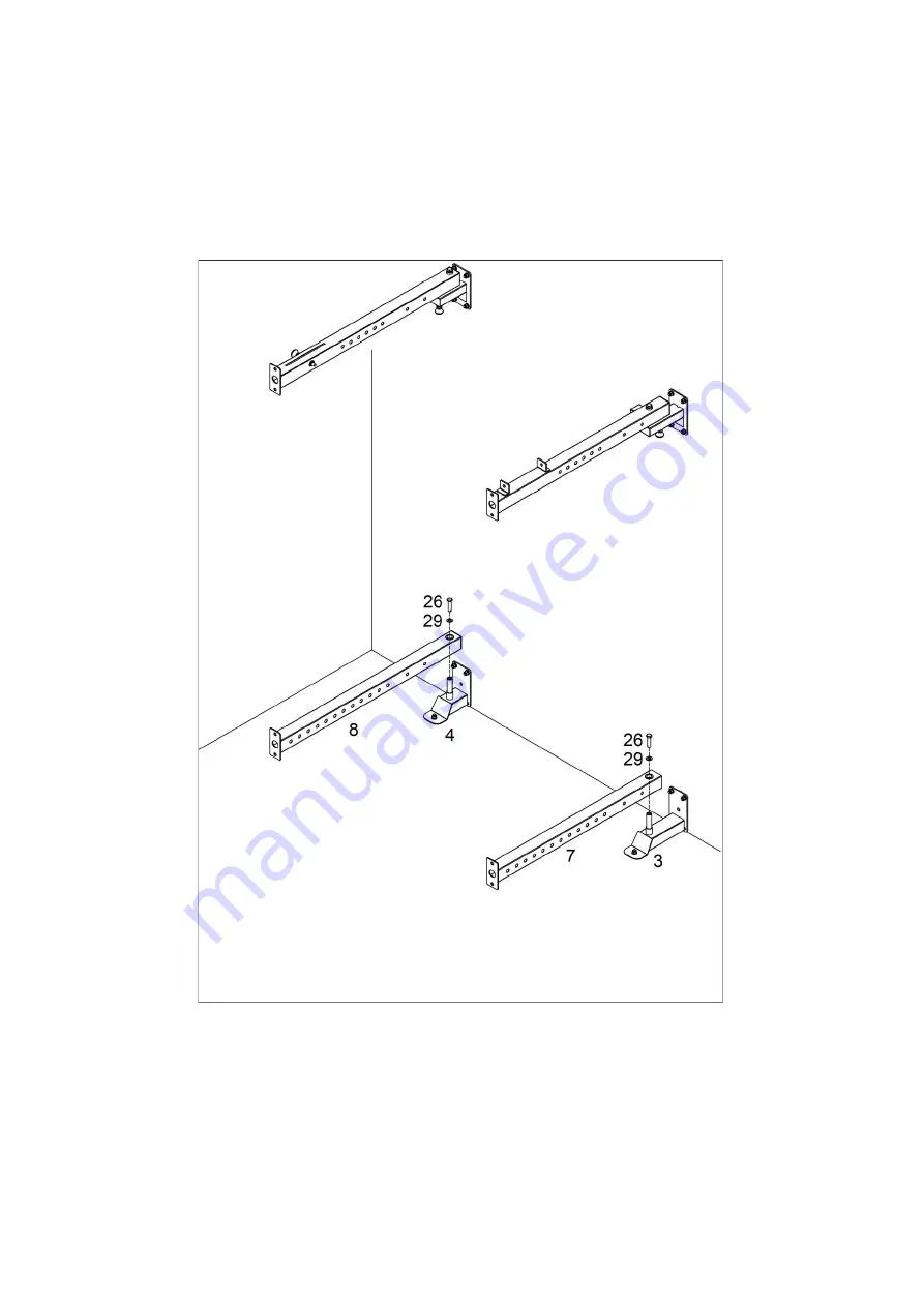 MuscleSquad Wall Mounted Folding Squat Rack Скачать руководство пользователя страница 11