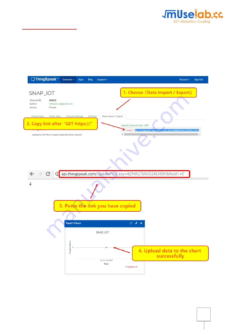 MuseLab WiFi IoT Robotic Shield Quick Start Manual Download Page 17