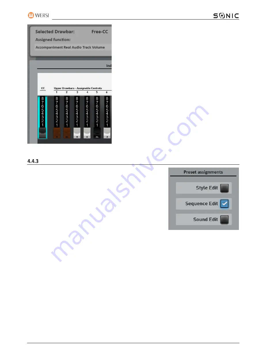 MUSIC STORE professional WERSI SONIC OAX Series Programming Manual Download Page 57