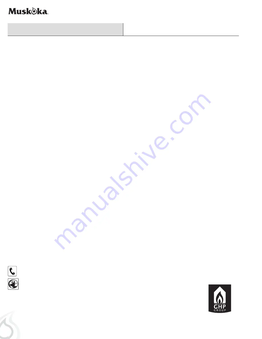 Muskoka 310-42-45 User Manual Download Page 18