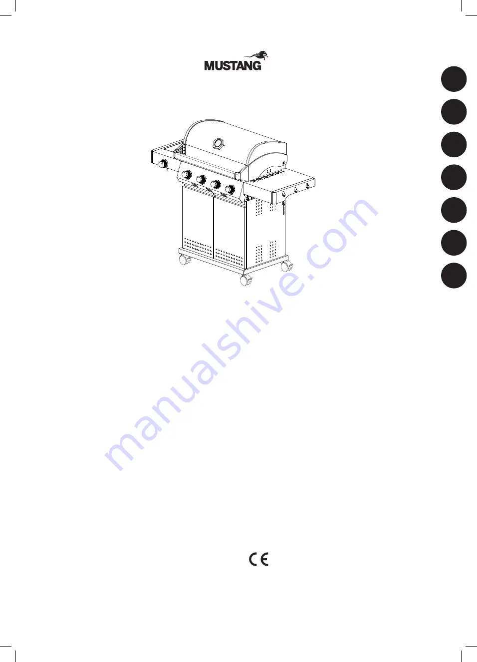 Mustang GOURMET 4+1 Manual Download Page 1