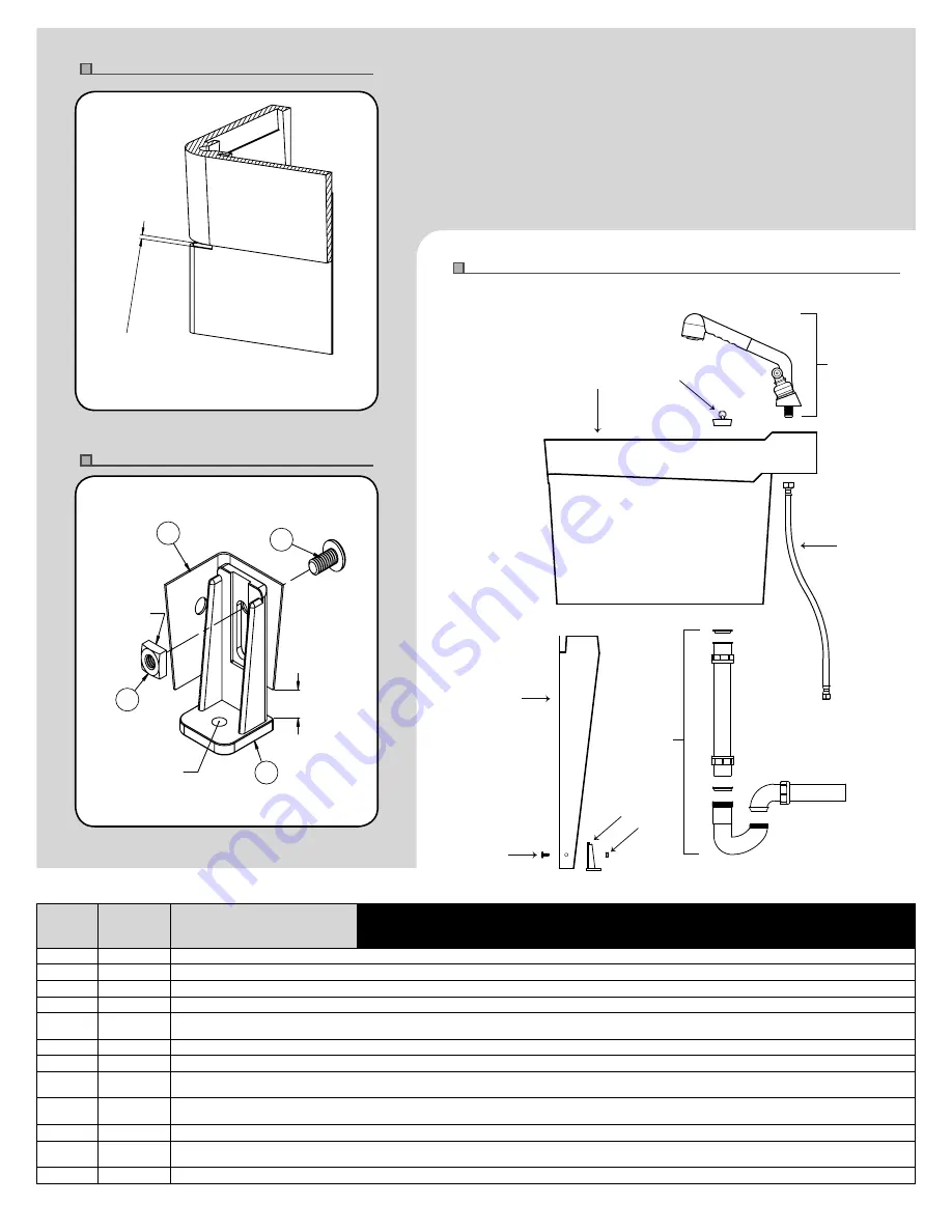 Mustee UTILATUB 19CFP Installation Instructions Download Page 3