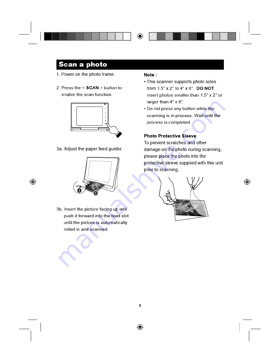 Mustek PF-A6L User Manual Download Page 9