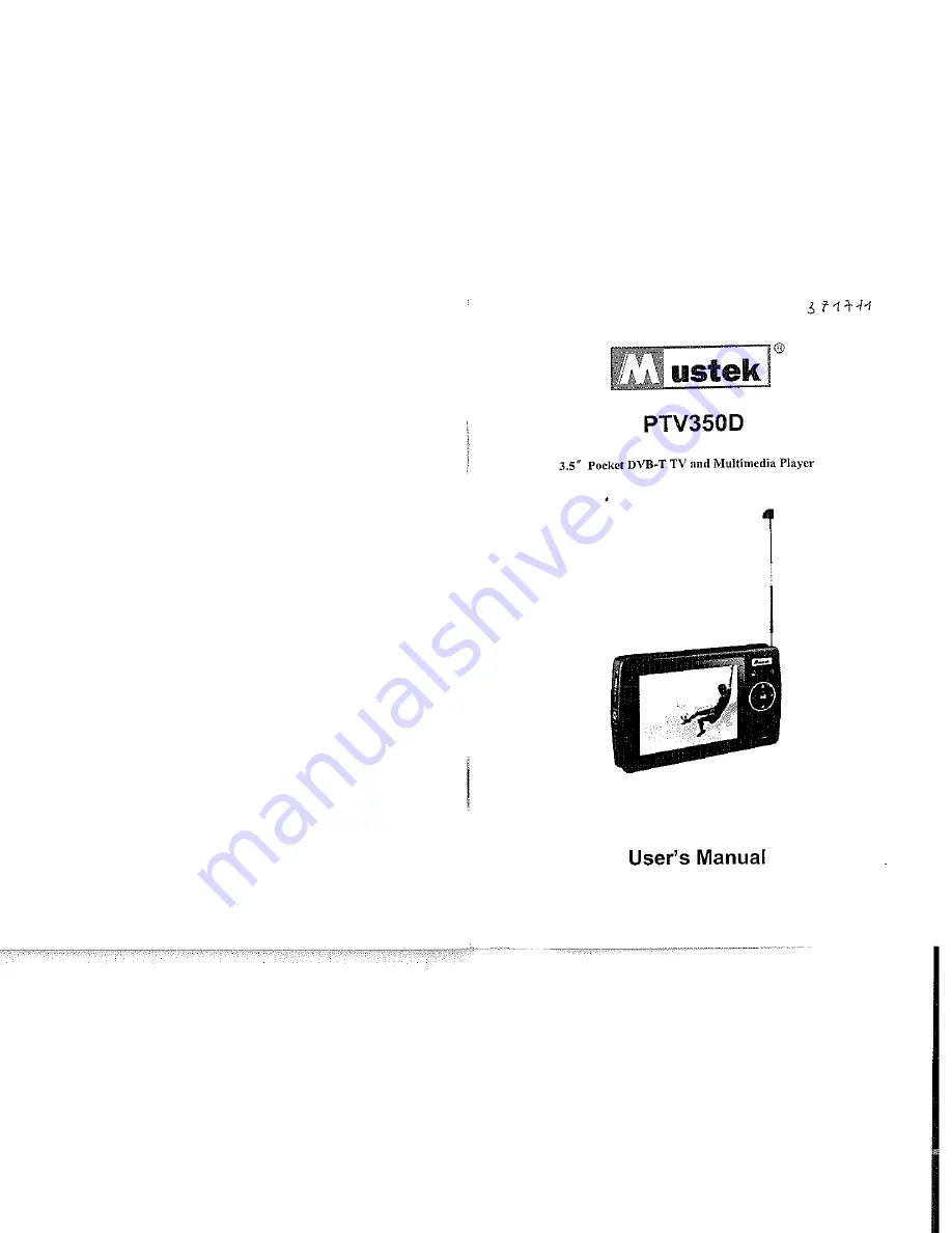 Mustek PTV350D User Manual Download Page 1