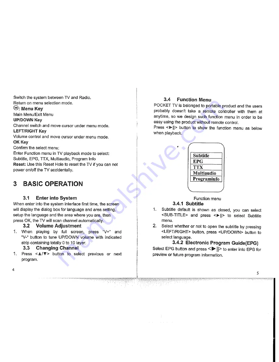 Mustek PTV350D User Manual Download Page 4