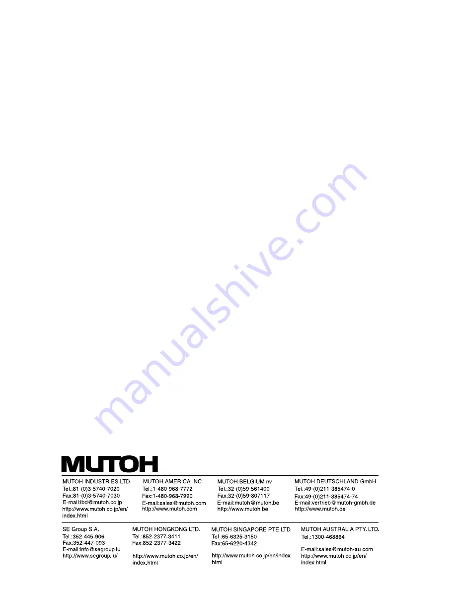 MUTOH VJ-1628TD Operation Manual Download Page 274