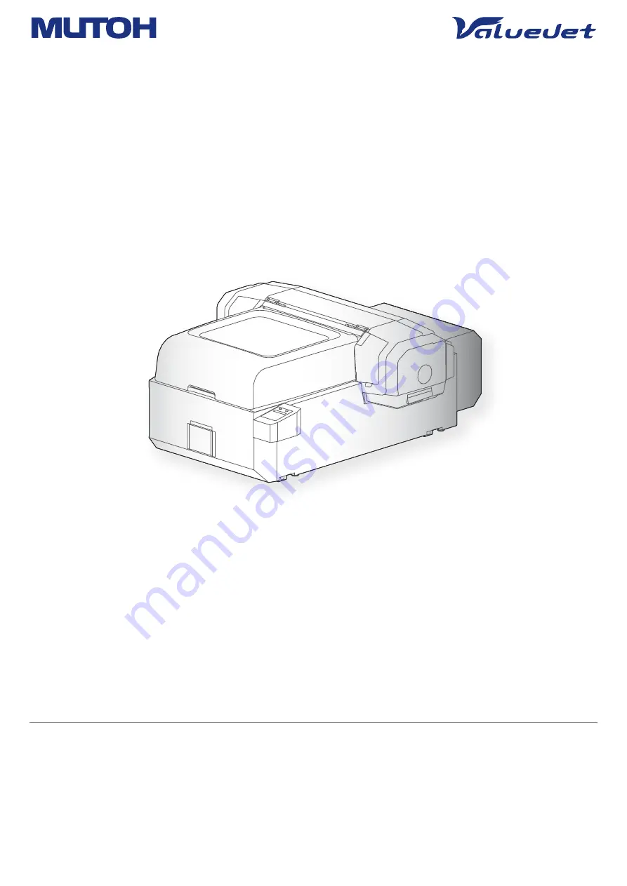 MUTOH VJ-626UF Operation Manual Download Page 1