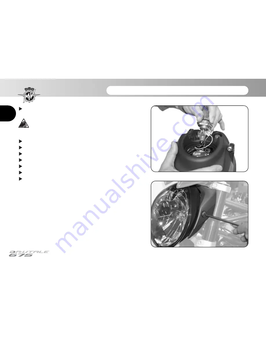 MV Agusta 2012 Brutale 675 Maintenance Manual Download Page 43